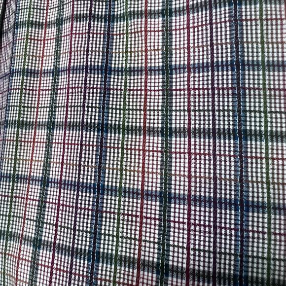 Alan Flusser shirt Men’s XL multicolor long sleeve button down plaid check - Picture 5 of 9